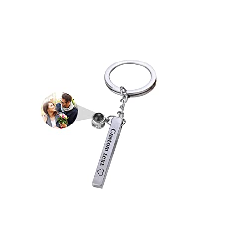 ASD Jewerly Proyección De Fotos Personalizada Llavero Para Hombres, Mujeres, Amigos - Regalos De Pareja
