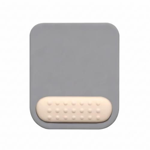 Image of Mouse Pad with Gel Wrist Rest Support, Ergonomic Mouse Cushion with Non Slip Rubber Base Mouse Pad for Laptop, Computer, Gaming, Office (Elephant Grey, Rectangular)