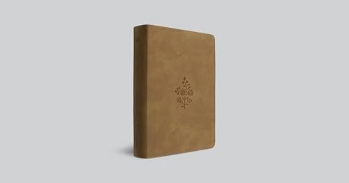 Image of ESV Single Column Journaling Bible, Large Print (TruTone, Nubuck Caramel, Wildflower Design): Holy Bible, English Standard Version