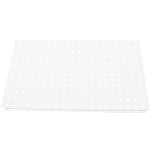Panel de Clavijas de Metal Blanco Organizador para Banco de Trabajo en Garaje