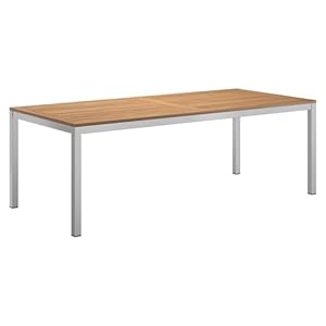 OUTLIV. Gartentisch Teakholz Silber/Natur