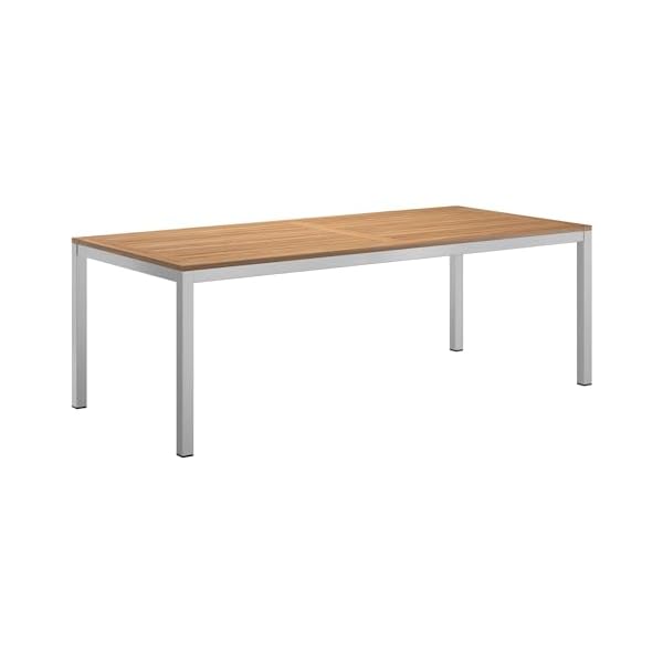 OUTLIV. Gartentisch Teakholz Silber/Natur
