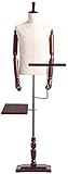 Détachable : Chaque partie du mannequin est détachable. La tête factice, les bras, les jambes, les pantalons et le porte-chaussures du tailleur sont réglables. Et vous pouvez assortir les vêtements vous-même grâce au support de mannequin aux couleurs vives.