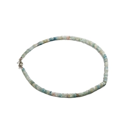 Collier aigue-marine naturelle multicolore 45 cm | Le cadeau idéal en cristal de guérison