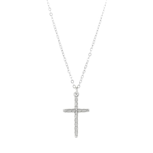 Collier de Croix délicate pour Femmes en argent sterling 925 fin
