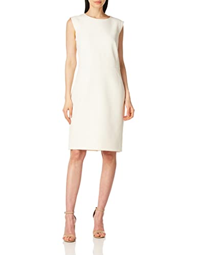 Photo 1 of Anne Klein Women's Sheath Dress with Extended Shoulder 4 Anne White
