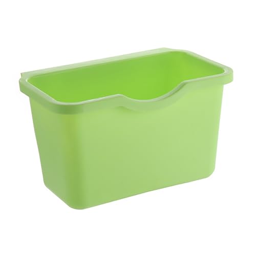 Hanging Trash Can, Space Saving Large Capacity Compost Bin Uncovered Garbage Waste Bin for Home Kitchen Bathroom Bedroom (Small Size Green)