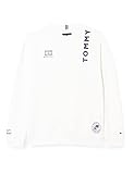  Tommy Hilfiger Multi Placement Sweatshirt Sudadera, White, 14 Years para Niños