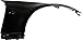 Evan Fischer Front Fender Compatible With 2003-2009 Nissan 350Z Primed Steel Passenger Side
