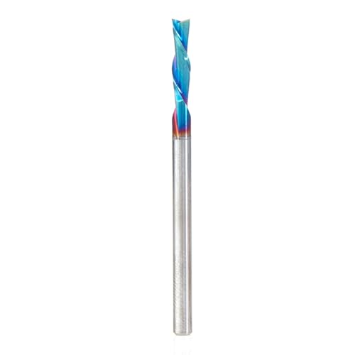 Image of Amana Tool Solid Carbide Spektra Extreme Tool Life Spiral Plunge Router Bit Down-Cut, 46227-K, 1 /8 Dia x 1 /2 CH x 1 /8 Shank 2 Inch L