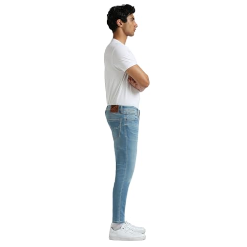 Image of Pepe Jeans Men's Straight Fit Jeans | Mid Rise | Chinox | Jeans for Man