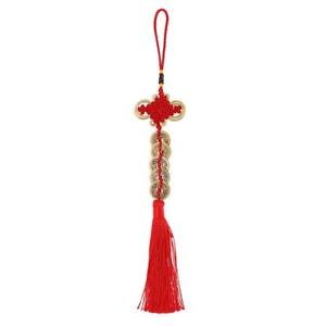 S.L EnterprisesS.L Enterprises Arina Creation China Feng Shui 5 Emperor Coins Amulet Pendant Car Hanging