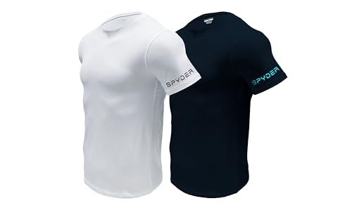 T-shirt de sport extensible Spyder homme, idéal pour la salle et le running