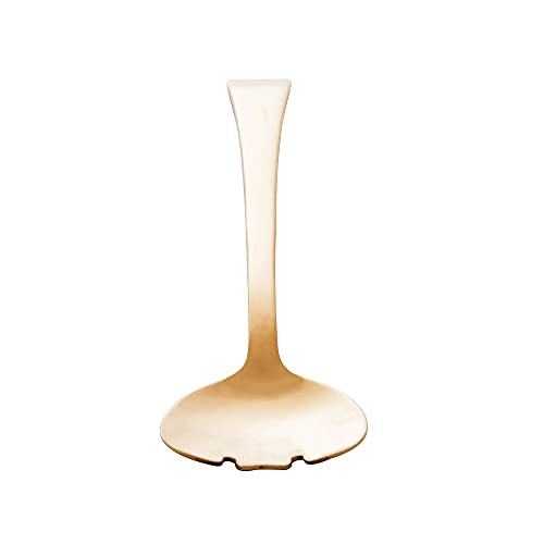 CJ 2PC COLHER E GARFO AÇO INOX P/SALADA BERNA DOURADO