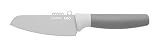 Berghoff Leo Ceramic Coated Non-Stick Vegetable Knife with Zester, 11cm, Stainless Steel, Grey, 5.5