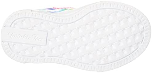 Skechers Kids Twinkle Toes Twinkle Sparks -Stormy Bright Sneaker, White/Multi, 2 Little Kid | Image 3