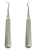 2 PIECE PREMIUM GERMAN HEIDBRINK ROOT TIP PICK ELEVATOR SHARP CURVED LEFT AND RIGHT