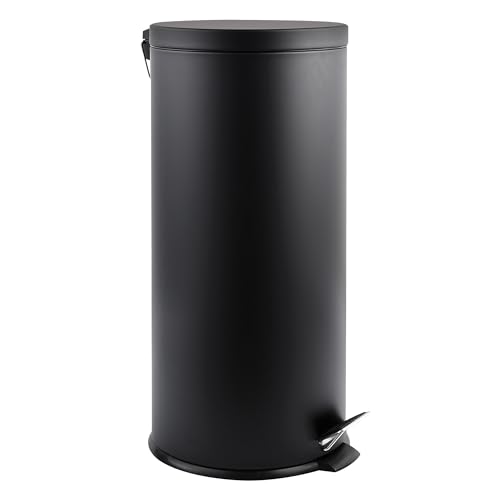 Papelera de baño de acero inoxidable compacta con cubo extraíble de 30L 3