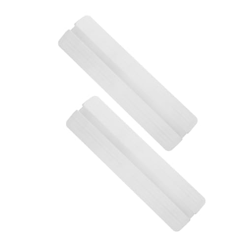 BESPORTBLE 2Pcs Gate Support Feet Slip Floor Transition Strip for Doorway Ramps Durable Guardrail Holder for Stairways Pet Fences Easy Installation White