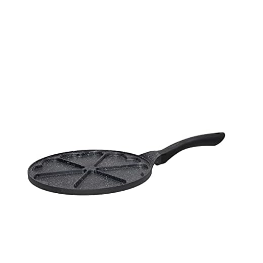 Tognana Premium Black Padella con cuori multifunzione antiaderente, 26 cm