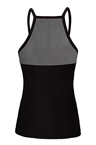 Womens Sexy Tank Cami Top Slim Knit Ribbed Racerback Blouses Low Cut Bodycon Party Shirt3