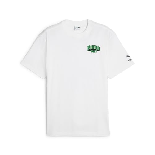 T-shirt graphique PUMA homme blanc fini les hauts sans forme