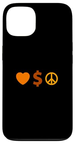 Orange Love, Wealth, Peace Orange Graphic スマホケース iPhone 13 用