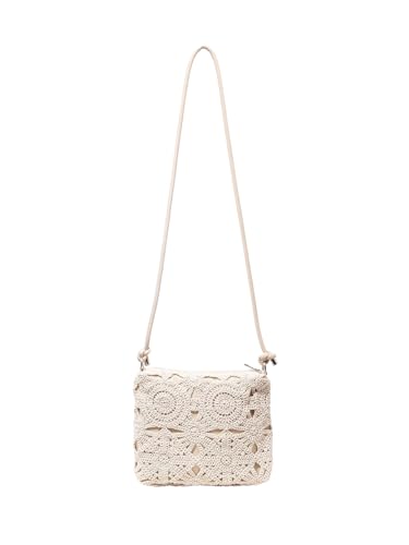 Verdusa Women’s Hollow Out Crochet Square Bags Vacation Boho Crossbody Handbags