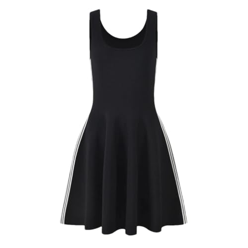 Women's Knitted Striped Mini A-Line Skirt