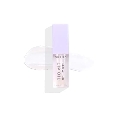 Naked Sundays SPF50 Glow & Go Lip Oil: Lip Oil with SPF, Moisturizes and Protects Lips, 4.5ml in Coconut Cover