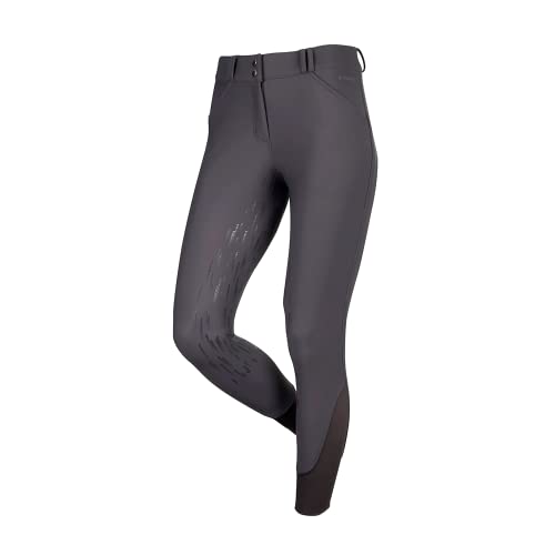 LeMieux Drytex Waterproof Breeches for Women - Equestrian Pants for Horseback Riding - Ladies’ Jodhpur Riding Pants (Carbon/US12)