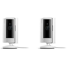 Ring Indoor Cam, Home or business security in 1080p HD video, 2-pack, White
