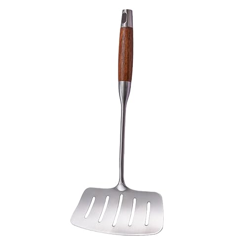 1Pc Stainless Steel Cooking Spatula with Handle Multi Purpose Fish Turner Tool for Home Cooking for Pancakes Steak and Whole Fish Preparation
