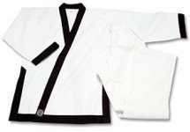 Uniforme Tang Soo Do Instructeurs Noir Garniture taille 2 150cm poids lourd