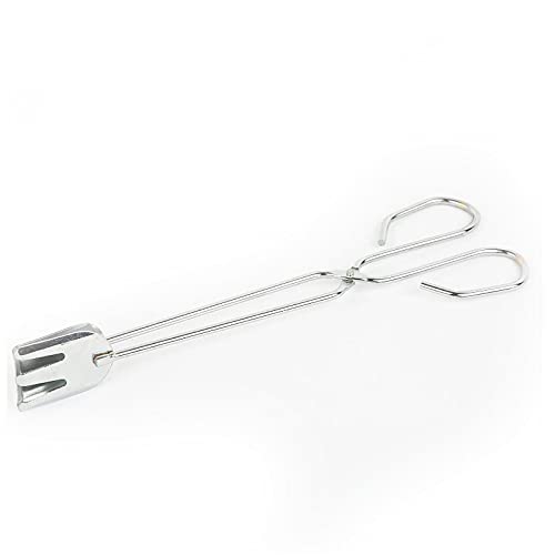 Pinza da Cucina Pinza per Alimenti in Acciaio Inossidabile Cucina da Cucina, Pinza per Pane Anti-Calore Morsetto per Pasticceria, Pinza da Cucina per Barbecue, Dimensioni: 25 cm