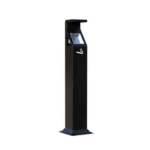 Cendrier vertical d'extérieur sur pied résistant aux intempéries