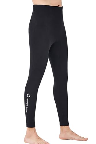 MORGEN SKY ウェットスーツ メンズ レーディス 上 サーフィン ロータス効果 撥水加工 釣り 2mm 日焼け止め 男女サイズ揃い 四季 ネオプレン サウナスーツ 水着 家族旅行 水泳 サーフ SUP カヤック 沢登り 水陸両用 D24 (メンズ・ロングパンツ, XL)（Amazon）