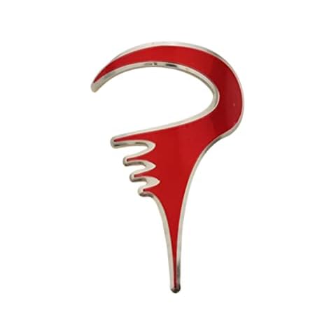 for Pina-rello Bike Badge Soft Aluminum Alloy Making DIY Decoration Cycling Accessories Bicycle Stickers (Logo(red)) Cover