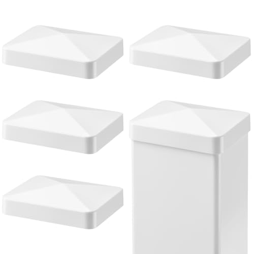 Lothee White Vinyl Post Caps