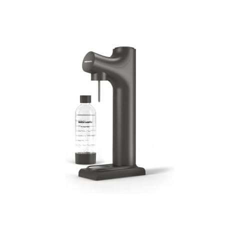 Waterworks Shape Carbobator Wassersprudler Set aus erneuerbarem recycling Kunststoff inkl. 1L BPA-freier Plastikflasche Cover