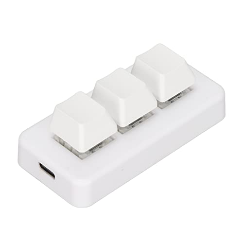 Clavier programmable mécanique RVB Domary mini macropad USB blanc