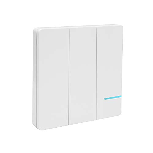 Drei Wege Funk Lichtschalter Funkfrequenz Panel Funkfrequenz 433,932 MHz Passen Sie einfach auf town sister White Lichtschalter Serie Cover