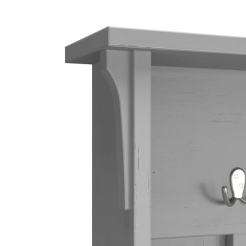 Image of Bush Furniture Salinas Hall Tree with Shoe Storage Bench in Cape Cod Gray