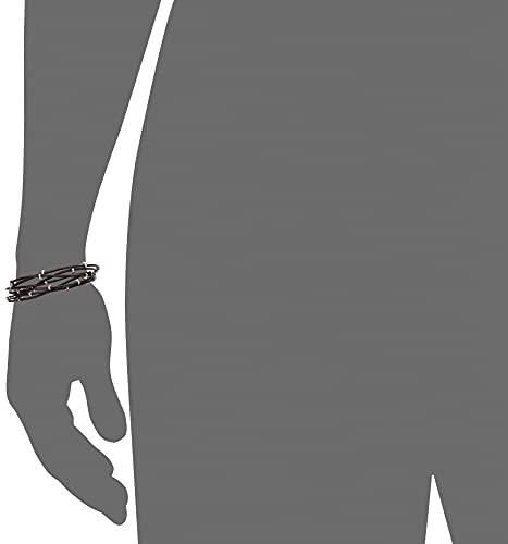 Lucky Brand Silver Leather Bracelet #TOP2