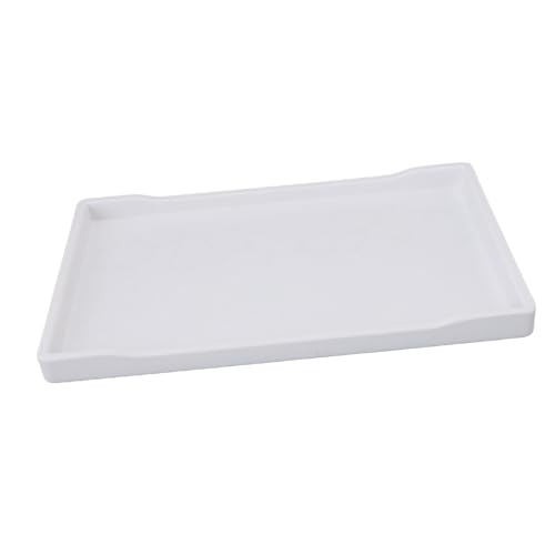 Bandeja para servir de plástico de 11x7,7 pulgadas reutilizable rectangular 6