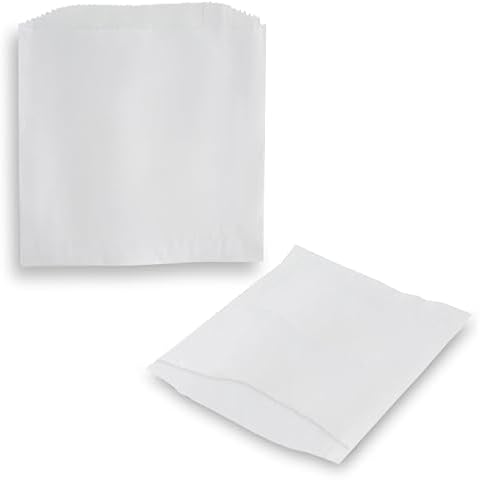 MT Products White Wax Paper Bakery Bags for Cookies - Grease Resistant 6" x 6.5" (Pack of 150) Cover