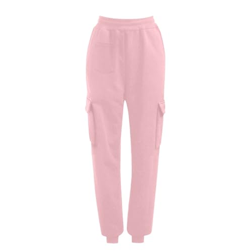 Girls Sweatpants High Waisted Casual Loose Overalls Fitness Sports Pants Kids Baggy Jogging Multi Pockets Trousers3