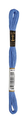 Ancre Six Strand Fil à Broder 8,75 Yards-Delft Bleu 12 par boîte Cover