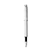 PARKER IM Rollerball Pen, White Lacquer with Fine Point Black Ink Refill (1931674), White and Chrome