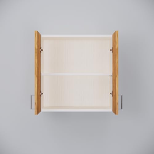 Image of SPECIALITY PANELS 2 Door Modular Wall Mounted Kitchen Cabinet with Adjustable Shelf Space Saving Storage Unit Engineered Wood Cupboard for Kitchen Living Room Organizer Furniture | DIY Assembly